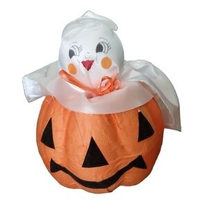 Vtg 90's Pumpkin and Ghost Halloween decor